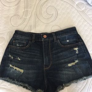 Hollister Co, high rise vintage denim shorts